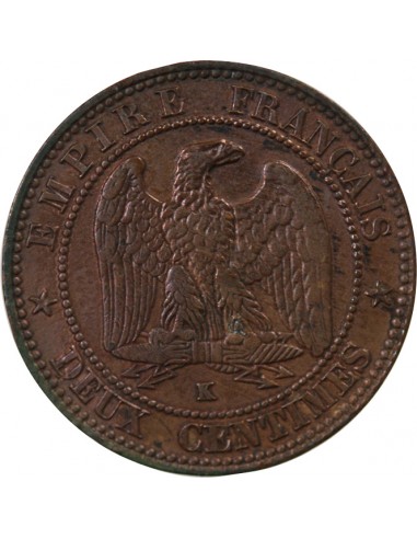 NAPOLEON III - 2 CENTIMES TETE NUE 1856 K BORDEAUX