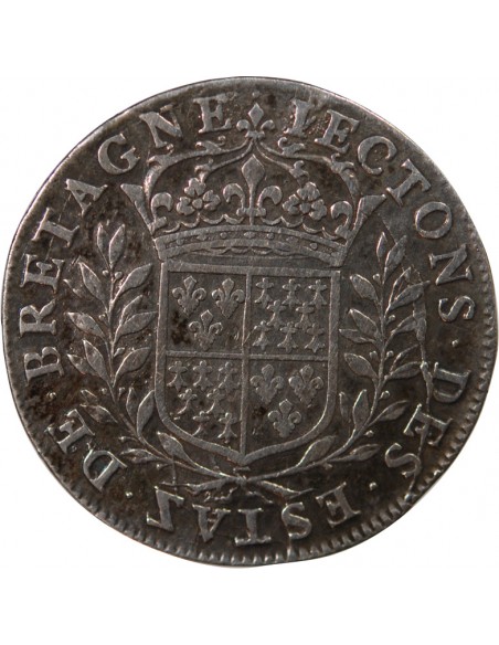 ETATS DE BRETAGNE, LOUIS XIV – JETON ARGENT nd (1655) VITRÉ Daniel 14