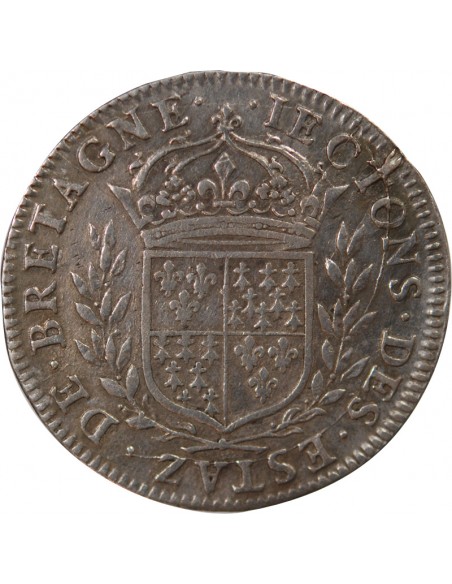 ETATS DE BRETAGNE, LOUIS XIV – JETON ARGENT nd (1657-1675) Daniel 17b