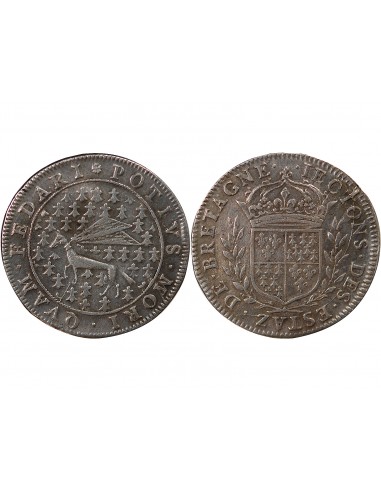 ETATS DE BRETAGNE, LOUIS XIV – JETON ARGENT nd (1657-1675) Daniel 17b