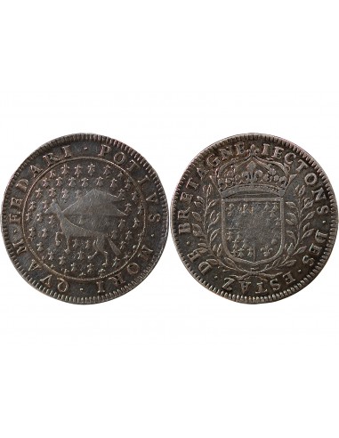 ETATS DE BRETAGNE, LOUIS XIV – JETON ARGENT nd (1657-1675) Daniel 18