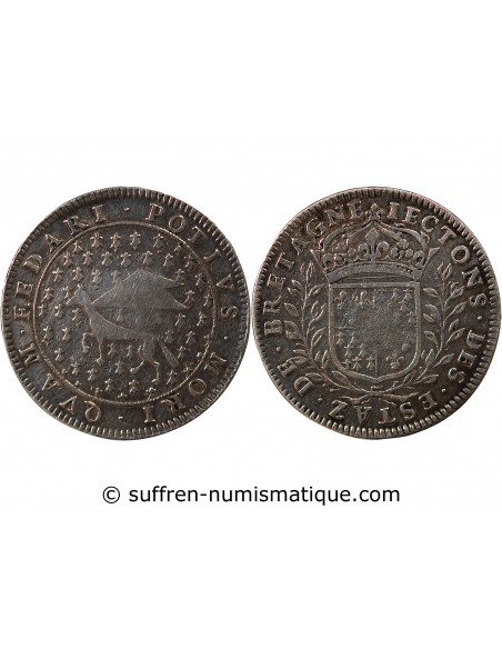 ETATS DE BRETAGNE, LOUIS XIV – JETON ARGENT nd (1657-1675) Daniel 18