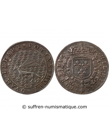 ETATS DE BRETAGNE, LOUIS XIV – JETON ARGENT nd (1661) NANTES Daniel 20
