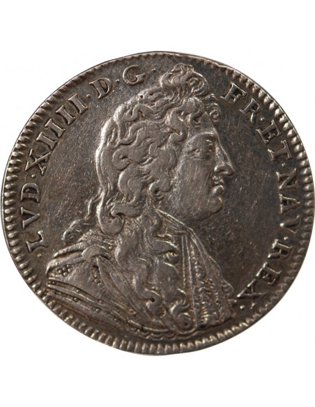 ETATS DE BRETAGNE, LOUIS XIV – JETON ARGENT 1681 NANTES Daniel 23