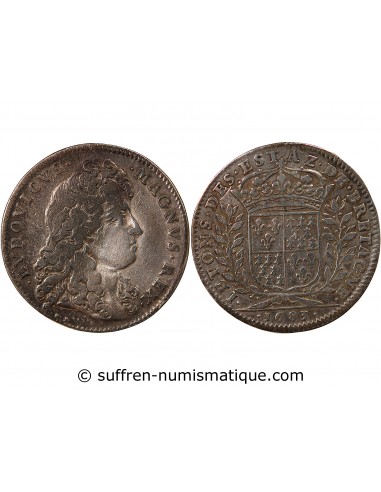 ETATS DE BRETAGNE, LOUIS XIV – JETON ARGENT 1683 VITRE Daniel 27