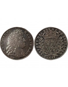 ETATS DE BRETAGNE, LOUIS XIV – JETON ARGENT 1685 DINAN Daniel 29 2
