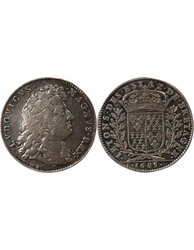 ETATS DE BRETAGNE, LOUIS XIV – JETON ARGENT 1685 DINAN Daniel 29