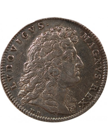 ETATS DE BRETAGNE, LOUIS XIV – JETON ARGENT 1683 VITRE Daniel 27