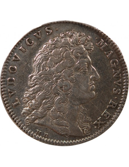 ETATS DE BRETAGNE, LOUIS XIV – JETON ARGENT 1683 VITRE Daniel 27