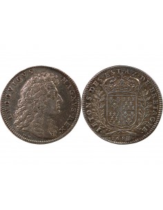 ETATS DE BRETAGNE, LOUIS XIV – JETON ARGENT 1683 VITRE Daniel 27 2
