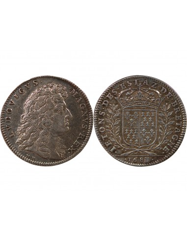 ETATS DE BRETAGNE, LOUIS XIV – JETON ARGENT 1683 VITRE Daniel 27