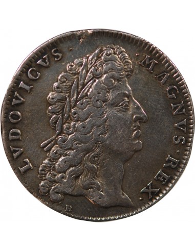 ETATS DE BRETAGNE, LOUIS XIV – JETON ARGENT 1691 VANNES Daniel 40