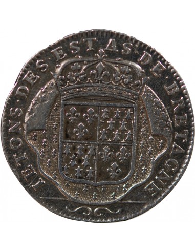 ETATS DE BRETAGNE, LOUIS XIV – JETON ARGENT nd 1697 VITRE Daniel 45