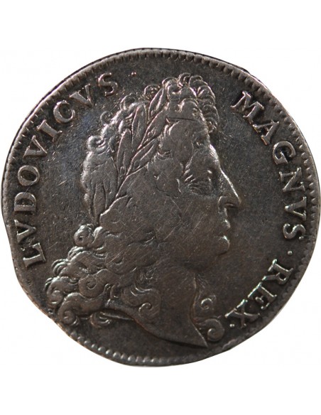 ETATS DE BRETAGNE, LOUIS XIV – JETON ARGENT nd 1697 VITRE Daniel 45