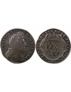 ETATS DE BRETAGNE, LOUIS XIV – JETON ARGENT nd 1697 VITRE Daniel 45 2