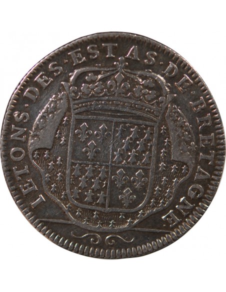 ETATS DE BRETAGNE, LOUIS XIV – JETON ARGENT nd 1697 VITRE Daniel 46