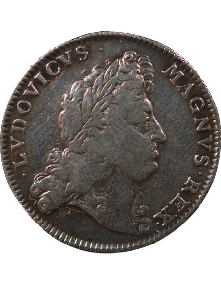 ETATS DE BRETAGNE, LOUIS XIV – JETON ARGENT nd 1697 VITRE Daniel 46