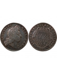 ETATS DE BRETAGNE, LOUIS XIV – JETON ARGENT nd 1697 VITRE Daniel 46 2