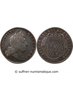 ETATS DE BRETAGNE, LOUIS XIV – JETON ARGENT nd 1697 VITRE Daniel 46
