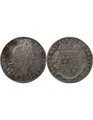 ETATS DE BRETAGNE, LOUIS XIV – JETON ARGENT nd 1699 VANNES Daniel 47