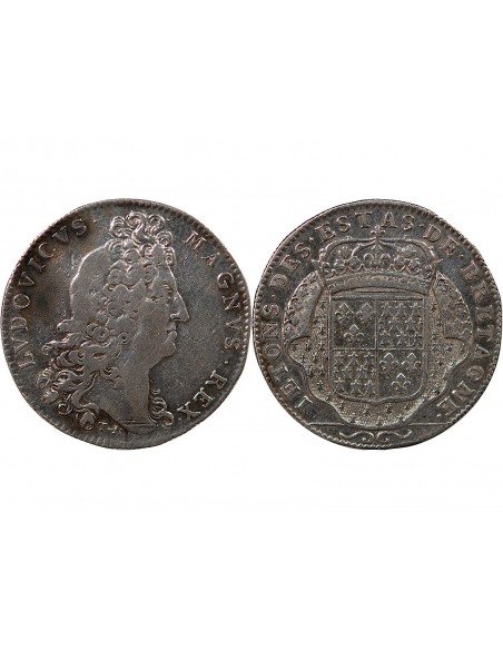 ETATS DE BRETAGNE, LOUIS XIV – JETON ARGENT nd 1699 VANNES Daniel 47