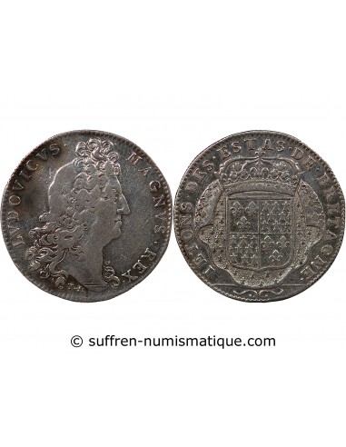 ETATS DE BRETAGNE, LOUIS XIV – JETON ARGENT nd 1699 VANNES Daniel 47