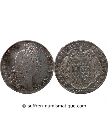 ETATS DE BRETAGNE, LOUIS XIV – JETON ARGENT nd 1699 VANNES Daniel 47