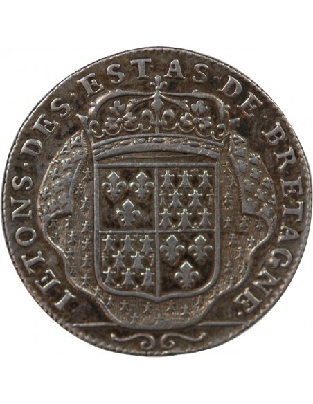 ETATS DE BRETAGNE, LOUIS XIV – JETON ARGENT nd 1699 VANNES Daniel 49