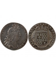 ETATS DE BRETAGNE, LOUIS XIV – JETON ARGENT nd 1699 VANNES Daniel 49 2