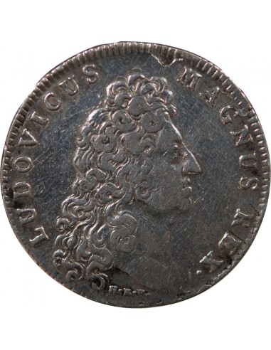Louis XIV 1 jeton Argent 1703 Vannes