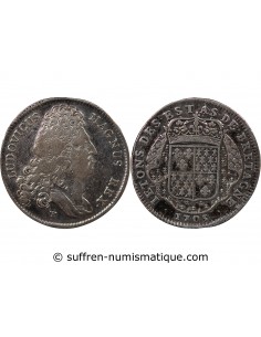 ETATS DE BRETAGNE, LOUIS XIV – JETON ARGENT 1705 VITRE Daniel 58