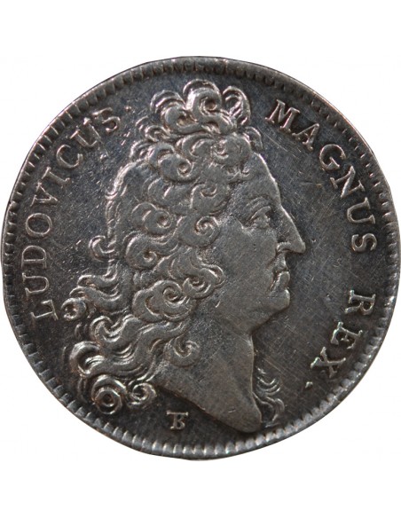 ETATS DE BRETAGNE, LOUIS XIV – JETON ARGENT 1711 DINAN Daniel 67