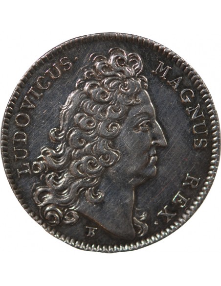 ETATS DE BRETAGNE, LOUIS XIV – JETON ARGENT 1713 DINAN Daniel 69