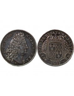 ETATS DE BRETAGNE, LOUIS XIV – JETON ARGENT 1713 DINAN Daniel 69 2