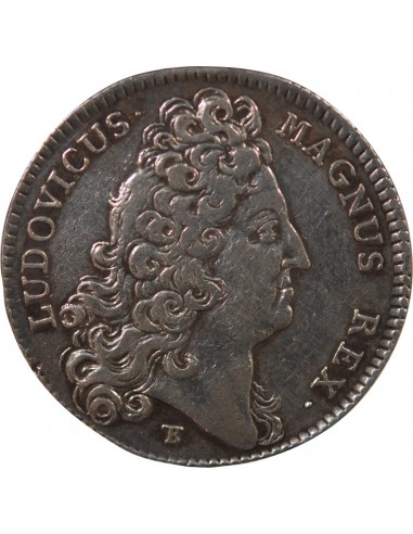 ETATS DE BRETAGNE, LOUIS XIV – JETON ARGENT 1709 SAINT BRIEUC Daniel 64