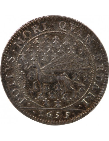 Louis XIV 1 jeton Argent 1655 Vitré