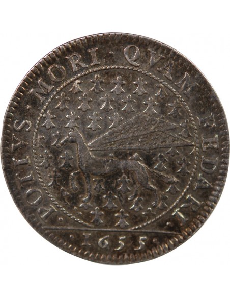 Louis XIV 1 jeton Argent 1655 Vitré