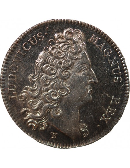 ETATS DE BRETAGNE, LOUIS XIV – JETON ARGENT 1715 SAINT BRIEUC Daniel 72
