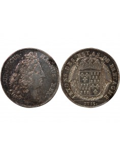 ETATS DE BRETAGNE, LOUIS XIV – JETON ARGENT 1715 SAINT BRIEUC Daniel 73 2