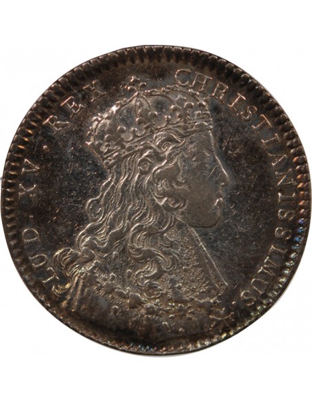 ETATS DE BRETAGNE, LOUIS XV – JETON ARGENT 1722 NANTES Daniel 76