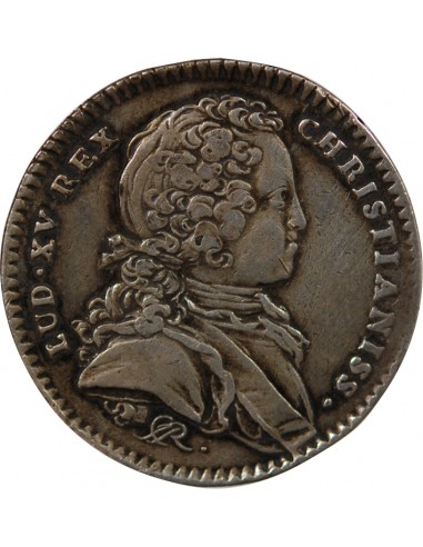 ETATS DE BRETAGNE, LOUIS XV – JETON ARGENT 1722 NANTES Daniel 76
