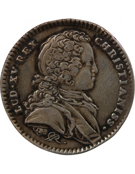 ETATS DE BRETAGNE, LOUIS XV – JETON ARGENT 1722 NANTES Daniel 76