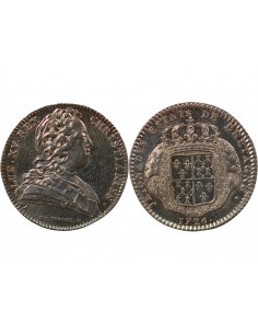ETATS DE BRETAGNE, LOUIS XV – JETON ARGENT 1726 SAINT BRIEUC Daniel 79 2