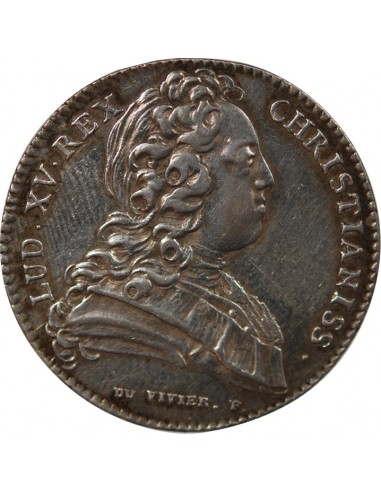 ETATS DE BRETAGNE, LOUIS XV – JETON ARGENT 1726 SAINT BRIEUC Daniel 80