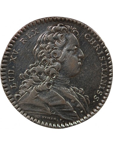 ETATS DE BRETAGNE, LOUIS XV – JETON ARGENT 1730 SAINT BRIEUC Daniel 84