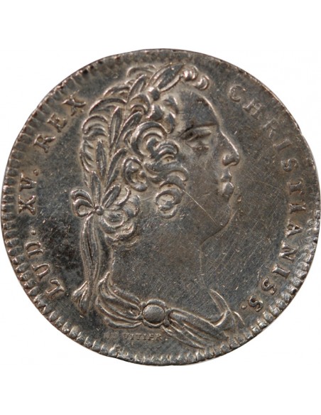 ETATS DE BRETAGNE, LOUIS XV – JETON ARGENT 1732 RENNES Daniel 86