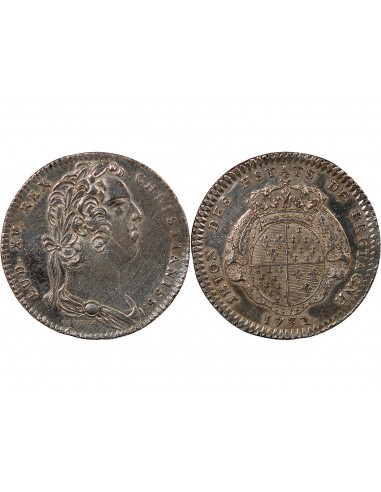 ETATS DE BRETAGNE, LOUIS XV – JETON ARGENT 1732 RENNES Daniel 86