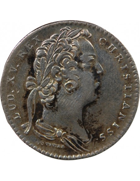 ETATS DE BRETAGNE, LOUIS XV – JETON ARGENT 1734 RENNES Daniel 87/88