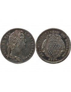 Louis XV Jeton Argent 1734 9 Rennes 2