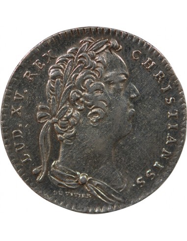 Louis XV 1 jeton Argent 1734 9 Rennes